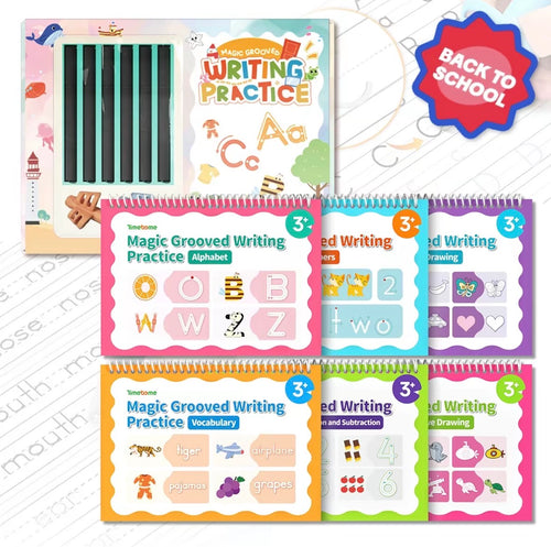 Reusable Grooved Handwriting Books Bundle