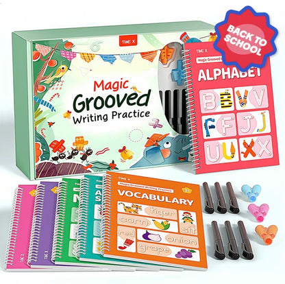 Reusable Grooved Handwriting Books Bundle