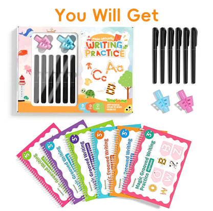 Reusable Grooved Handwriting Books Bundle